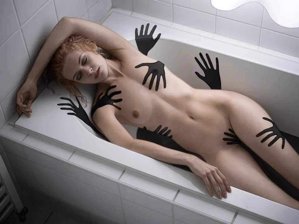 Γυμνά μοντέλα σε πολύ σέξι γυμνές φωτογραφίες